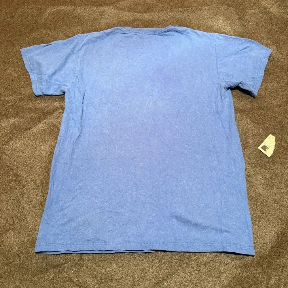 Alaska Mens TShirt M Medium Light Blue Tee Shirt Short Sleeve
